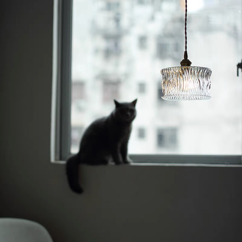 Snygg glas skärm hängande lampa Carvallo