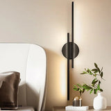 Modern Iron LED Vägg sconcen | Svart & Guld Ljus | 22/28 | Tum Sovrum Levande | Brick by Brick Carvallo