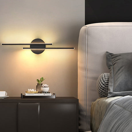 Modern Iron LED Vägg sconcen | Svart & Guld Ljus | 22/28 | Tum Sovrum Levande | Brick by Brick Carvallo