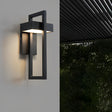 Utomhus Vägglampa Modern Svart LED Lampa Carvallo