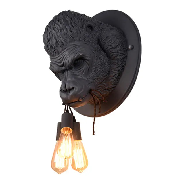JungleCharm - Gorilla Vägglampa | Tuff & Unik Design Carvallo