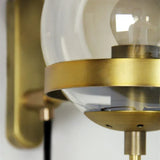 GlassGlow - Modern Glas Vägglampa – LED Vägglampa för Vardagsrum & Hall Carvallo
