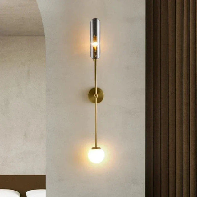 NordicGlow - LED Vägglampa av Glas – Stilfull Väggbelysning Carvallo