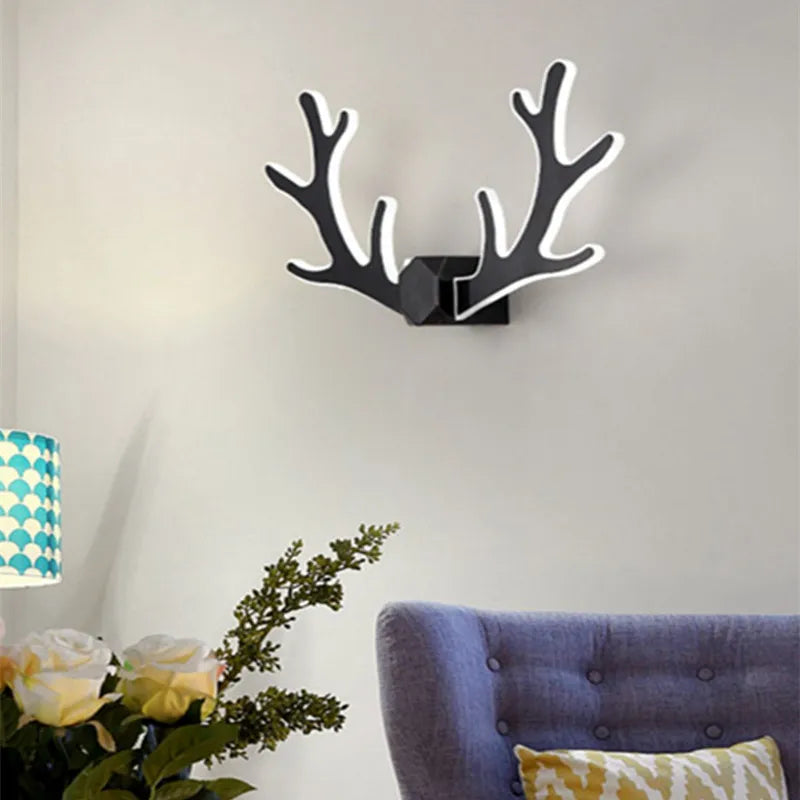 CheerGlow – Färgglad Horn LED Vägglampa för Barnrum Carvallo