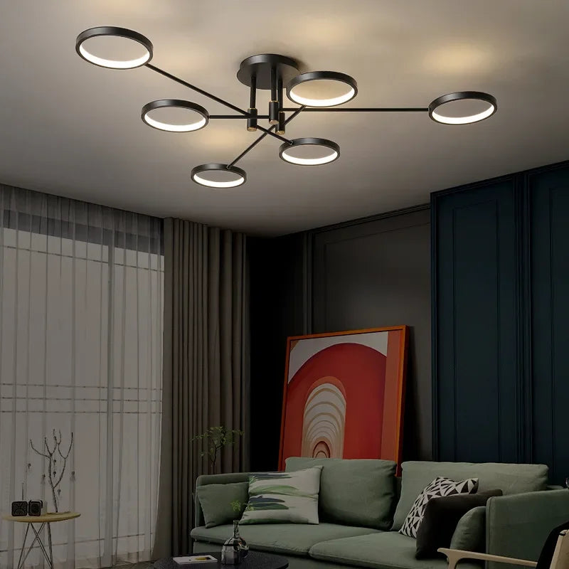LumenElegance - Modern LED-Kronljus Carvallo