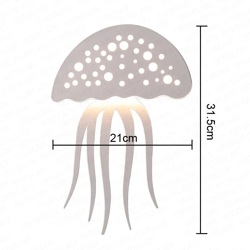 OceanicShine – Jellyfish Vägglampa Med Stämningsfull LED-Belysning Carvallo