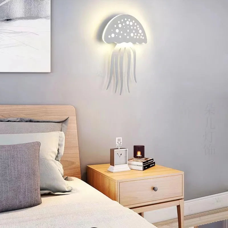 OceanicShine – Jellyfish Vägglampa Med Stämningsfull LED-Belysning Carvallo