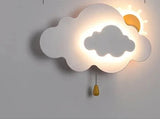 KidsCloud - LED Nattlampa med Moln och Luftballongdesign – Vägglampa Carvallo