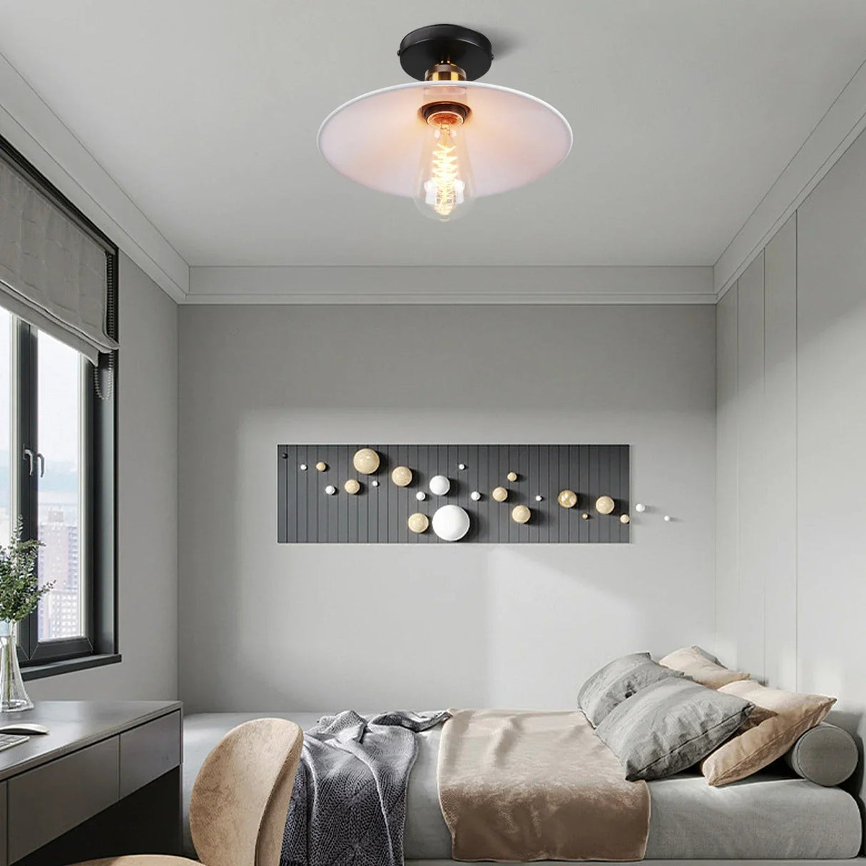 RetroGlow - Vintage Industriell Taklampa för Stilig Inredning Carvallo