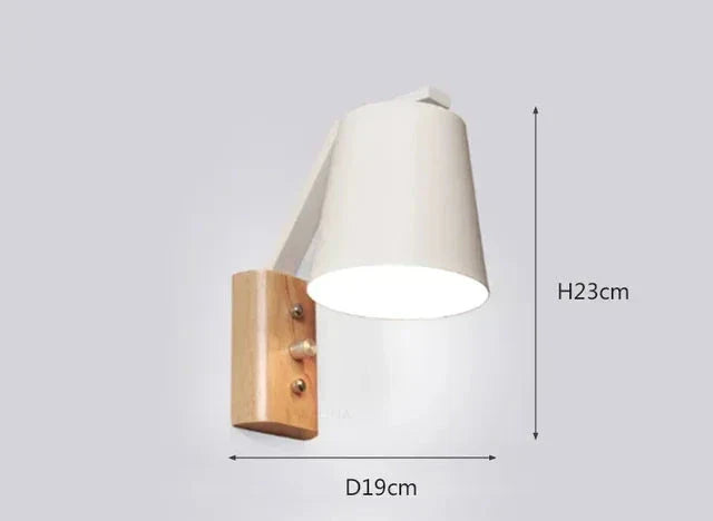 WoodFlex - Modern Trä Vägglampa med Svängbar Arm Carvallo