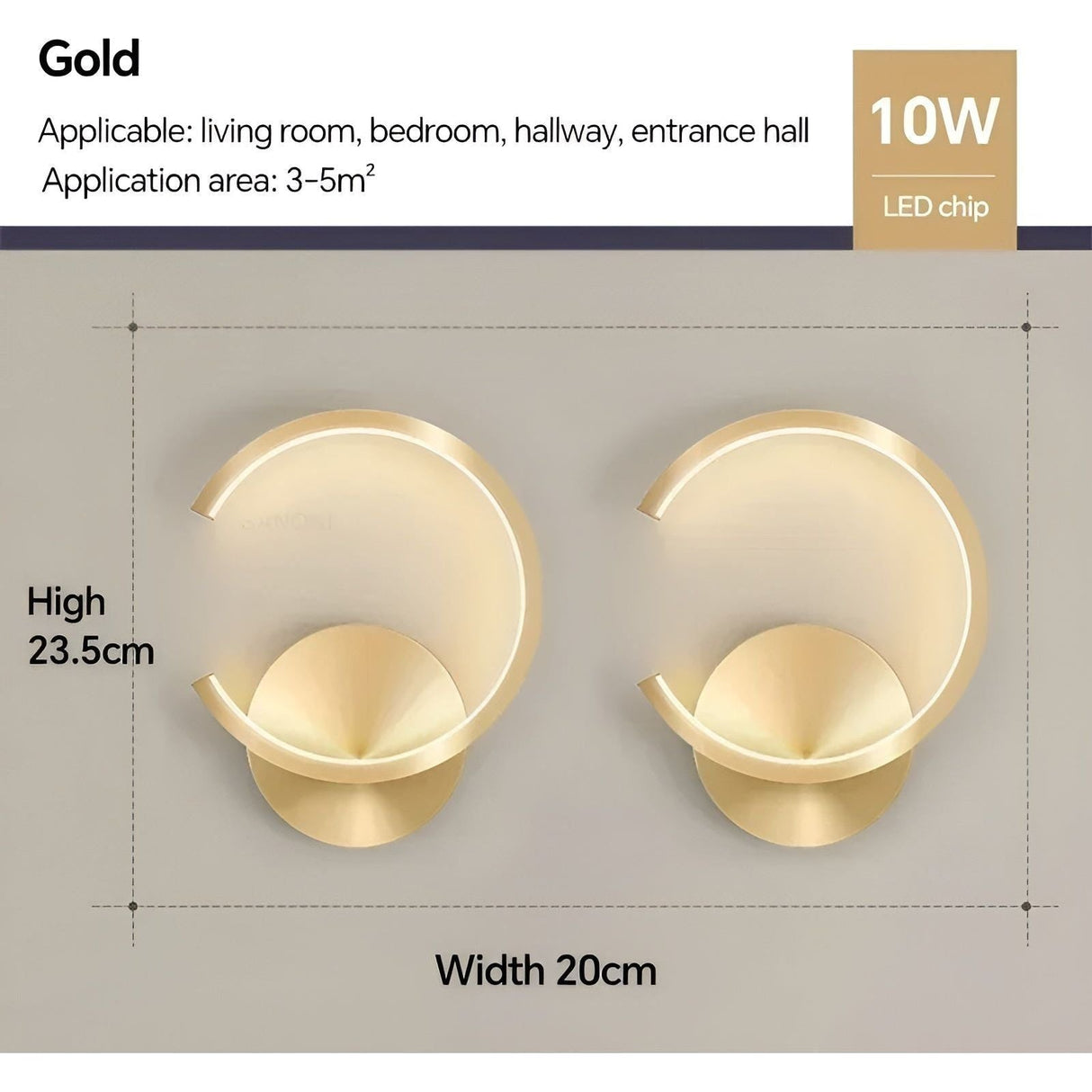 StarryStream Lights - Nordisk Modern Heminredning Vägglampa Carvallo