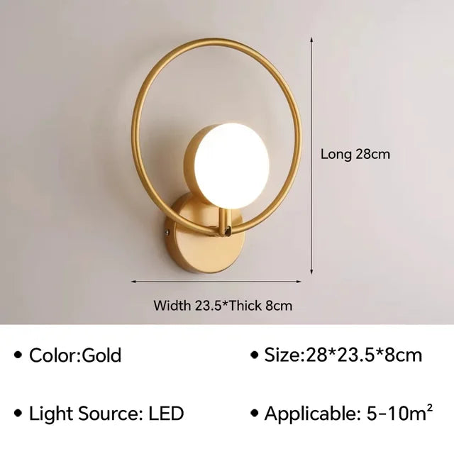 ModernLustre - LED Vägglampa Glassfär | Stämningsfull Belysning för Alla Rum Carvallo