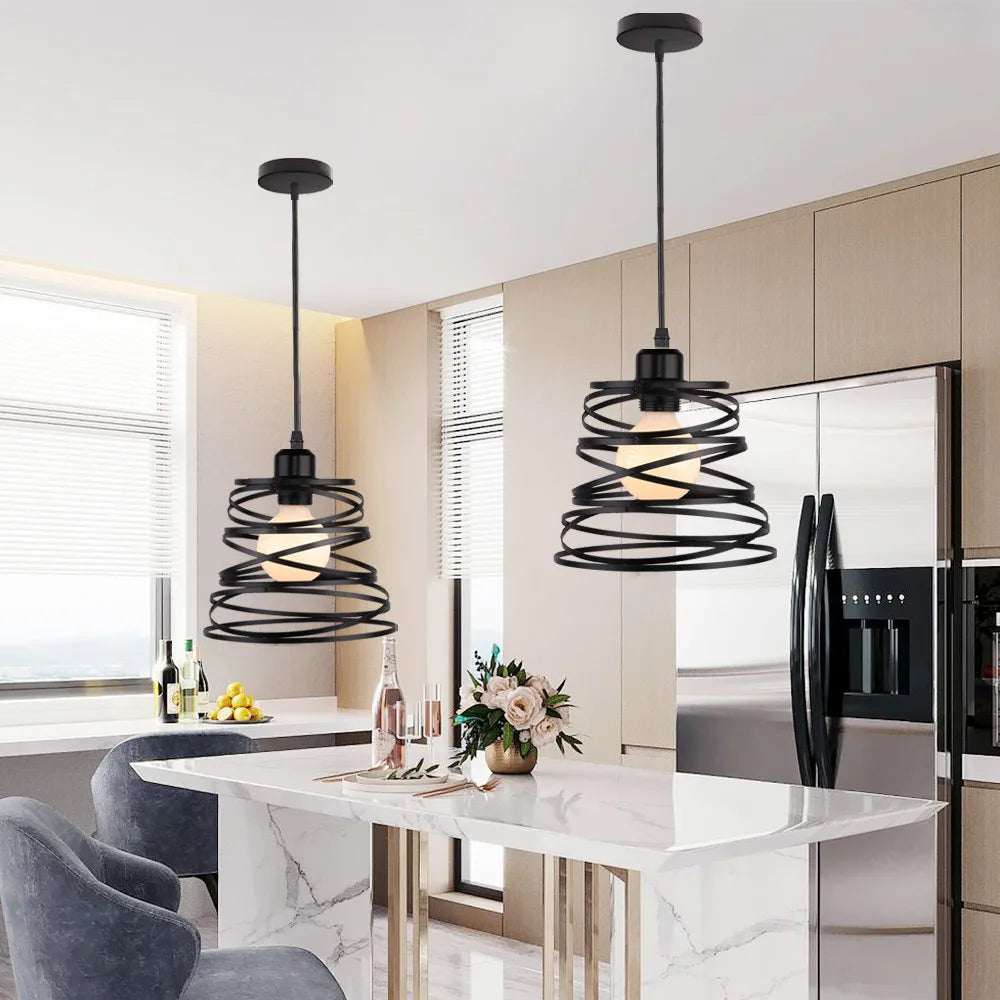 Carvallo - Industriell spiralpendel för en modern belysning Carvallo