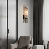 Aura Marmor Vägglampa | Äkta Sten LED Lampa | Varm & Kall Vit | Modern Lyx Belysning Carvallo