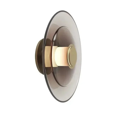 LumiDisc – Amber glasvägglampa för en varm atmosfär Carvallo