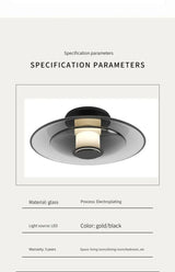 LumiDisc – Amber glasvägglampa för en varm atmosfär Carvallo