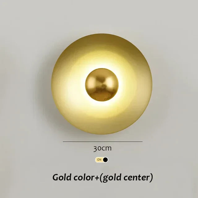 RundSkina - Modern Rund Vägglampa Carvallo