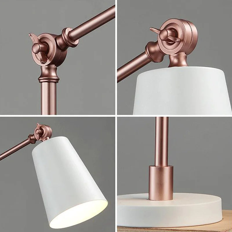 MonoGlow - Modern LED Bordslampa med Roterande Arm | Minimalistisk Design Carvallo