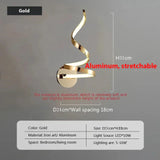 LumiSpiral - LED Vägglampa med Modern Design Carvallo