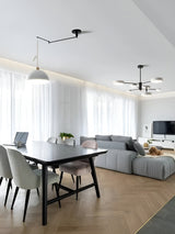 LuxeSwing Light - Nordisk Justerbar LED- Taklampa med Svängarm Carvallo