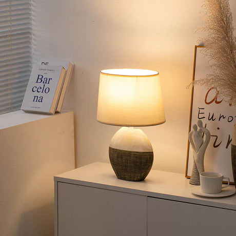 Modern Scandi Bordslampa – Avkopplande Ambientljus, Uppladdningsbart Batteri Carvallo