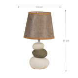 Modern skrivbordslampa med textilskärm – LED-ljus för sovrum, kontor eller vardagsrum Carvallo