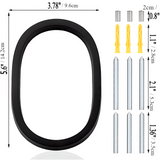 Moderna svarta husnummer – Hållbara, Stiliga & Enkla att Montera Carvallo