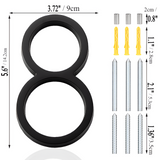 Moderna svarta husnummer – Hållbara, Stiliga & Enkla att Montera Carvallo