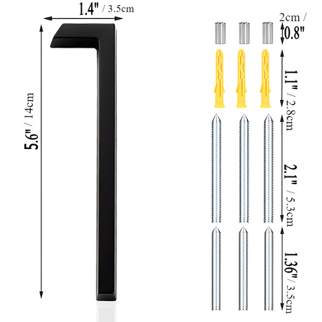 Moderna svarta husnummer – Hållbara, Stiliga & Enkla att Montera Carvallo
