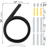 Moderna svarta husnummer – Hållbara, Stiliga & Enkla att Montera Carvallo