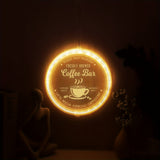 Modernt Runt LED-Nattljus - Batteridrivet, Varmt Ljus, Idealiskt för Alla Rum Carvallo