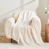 MonoWeave Pläd – Elegant Stickad Filt Hemnix