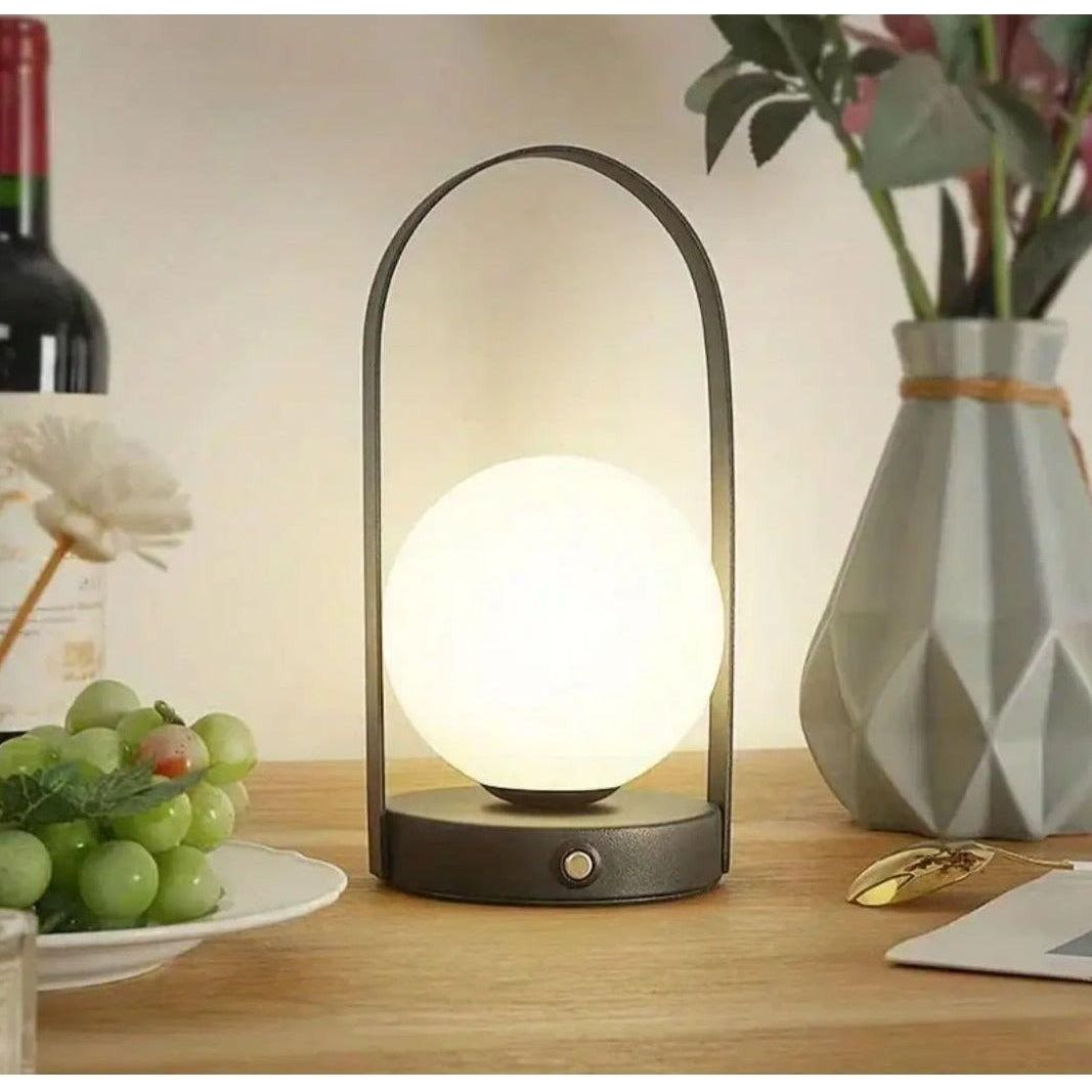 MoonBeam Lampa - Touch-Control Kula Formad Bärbar LED Nattlampa Carvallo