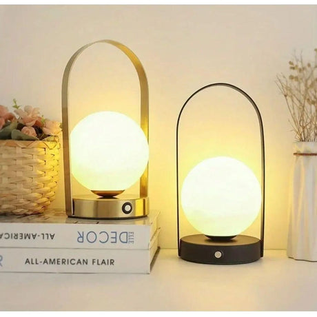 MoonBeam Lampa - Touch-Control Kula Formad Bärbar LED Nattlampa Carvallo