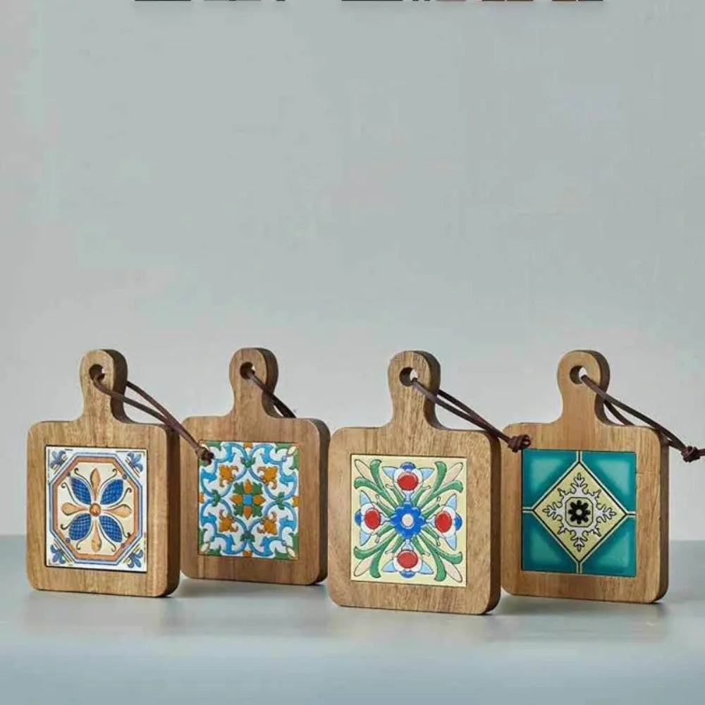 Marockansk Ebenholzs Blomsterträ trivetter Carvallo