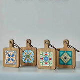 Marockansk Ebenholzs Blomsterträ trivetter Carvallo