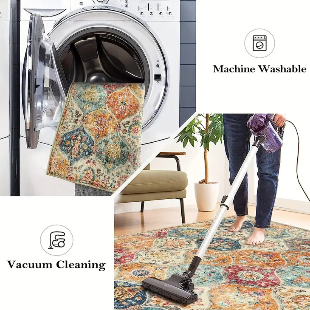 Marokkaanskt inspirerad blomster köksmatta Carvallo