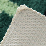 Mossgrön Geometrisk Flock Badmatta Carvallo