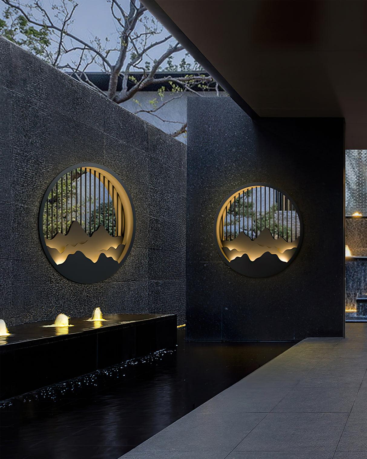 Berginspirerad utomhusvägglampa Carvallo