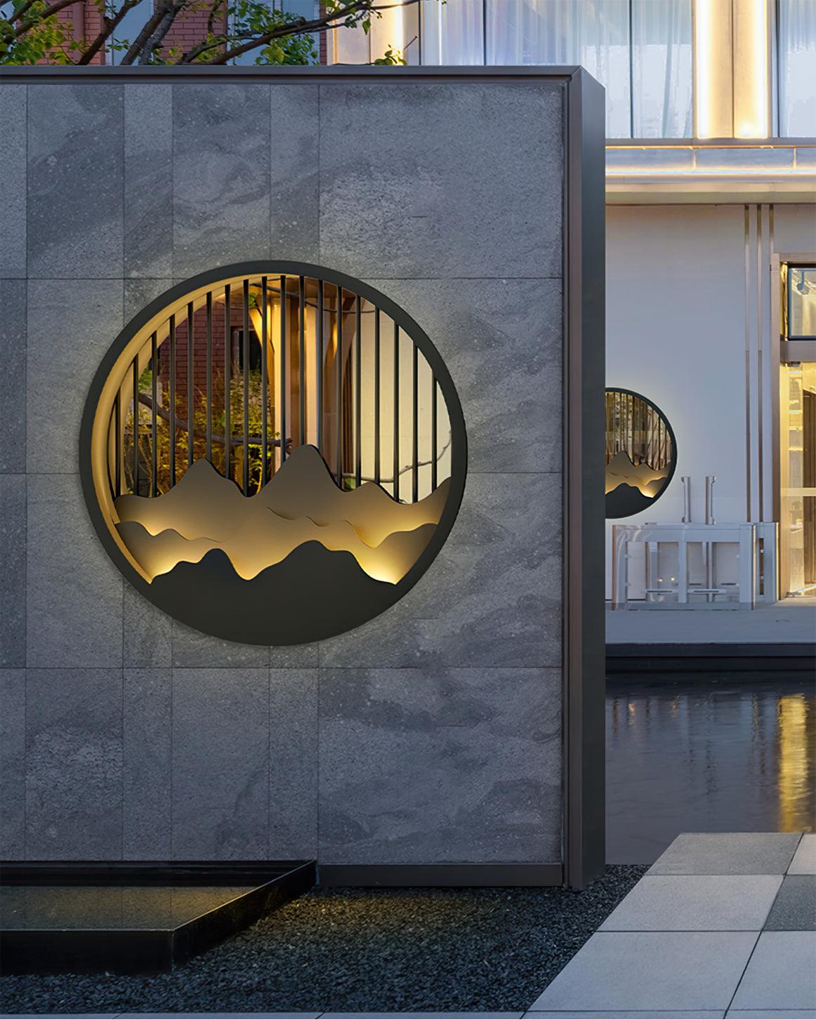 Berginspirerad utomhusvägglampa Carvallo