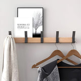 HookFlex Rack - Väggmonterad Rörlig Bambu-Krokarställning Carvallo