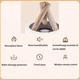 Multifunktionell Flame Luftfuktare Bordsbelysning – 3-i-1 Aromadiffusor & Lugnande Ljus Carvallo