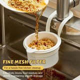 Hängande avloppskorg över diskbänken — Multifunktionell kökssil för svampar, grönsaker och redskap MILA Sverige