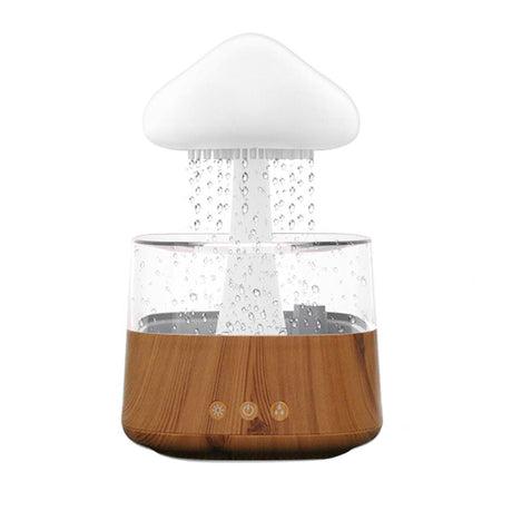 Luftfuktare med svamp och regndroppe-Electronics-Hemnix-Trä ingen fjärrkontroll-Hemnix