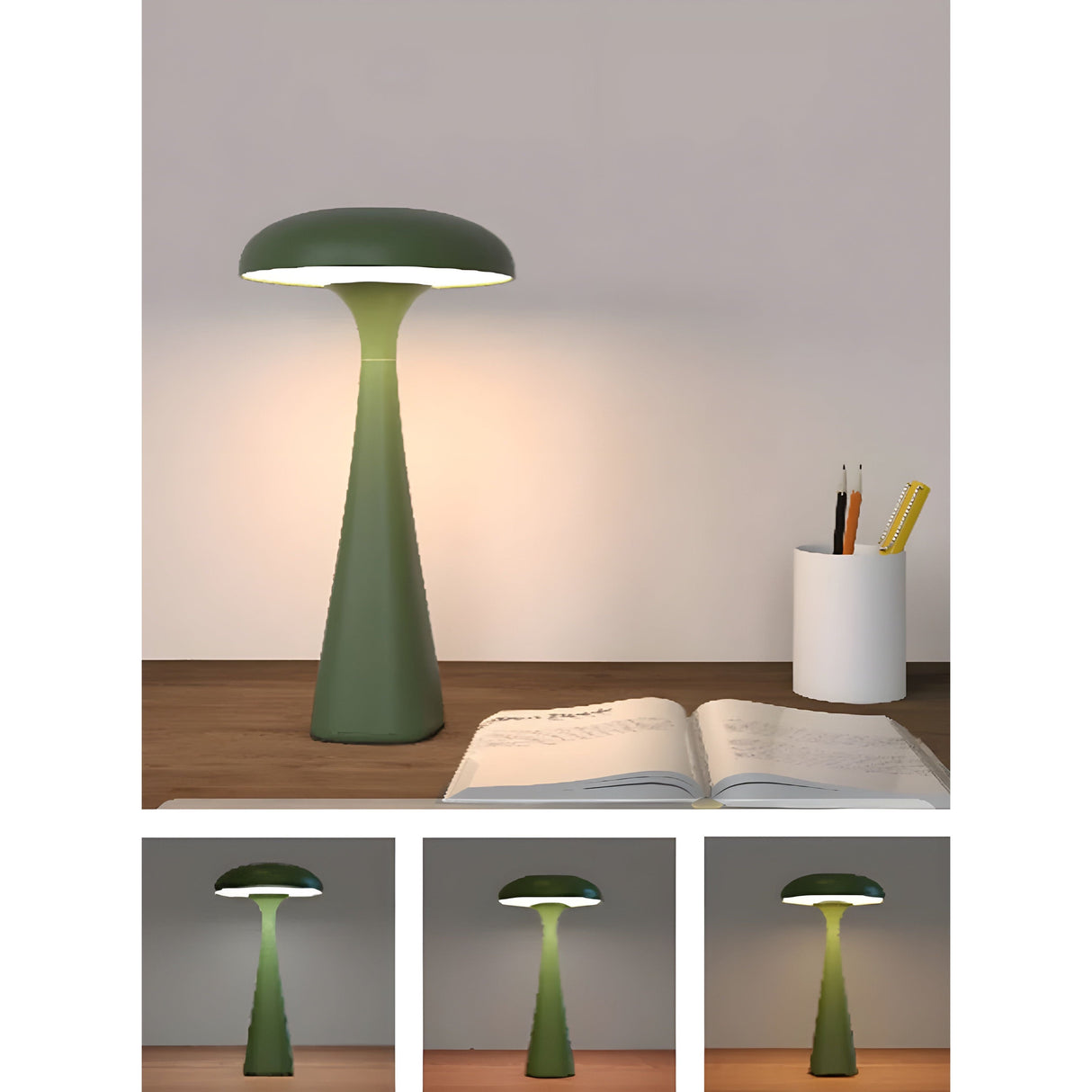 LED-bordslampa i manetform – Dekorativ, trådlös belysning med touch-funktion för hemmet Carvallo