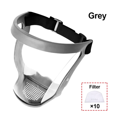 Super skyddande anti-dimma ansiktsskydd Carvallo