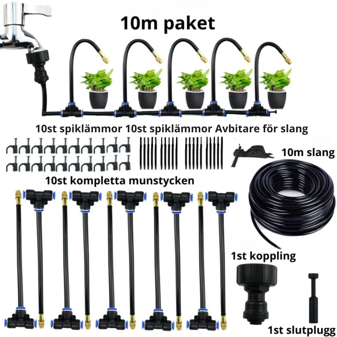 Bevattningssystem & Timer-VaruZ-10 st + 10 meter (30% rea)-Hemnix