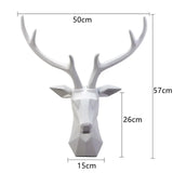 3D Hjort Renhuvud Staty för Rustik Hemma Dekor och Stilig Atmosfär Carvallo