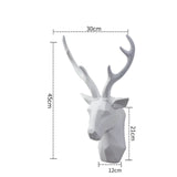 3D Hjort Renhuvud Staty för Rustik Hemma Dekor och Stilig Atmosfär Carvallo