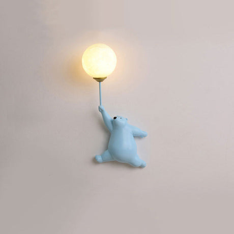 Bedårande Björn Ballong Vägglampa för Barnrum Dekoration Carvallo